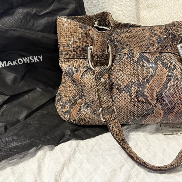 Makowsky Snake Print Bag. - Picture 2 of 6